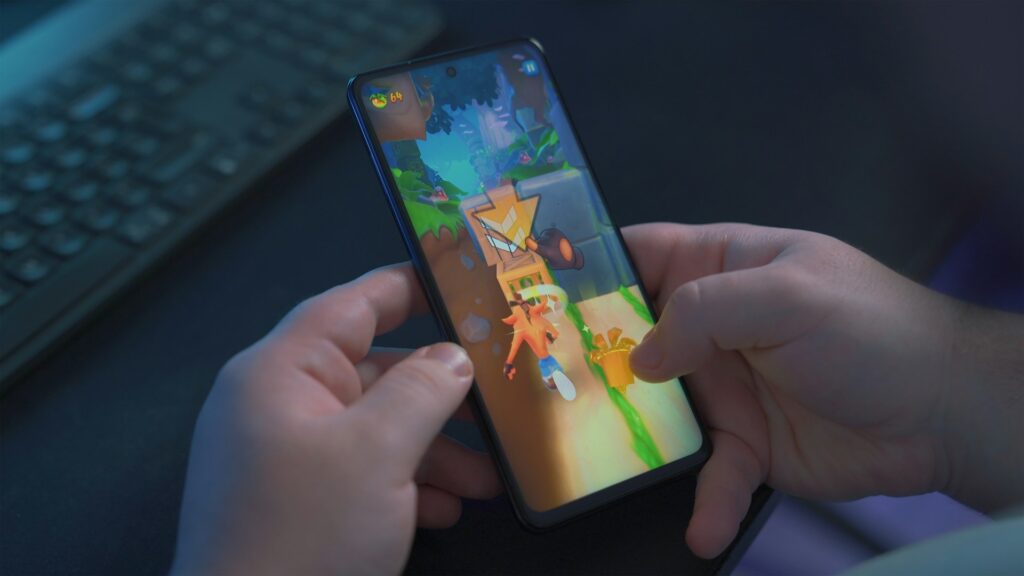 Jeux rétrogaming Crash Bandicoot sur smartphone 