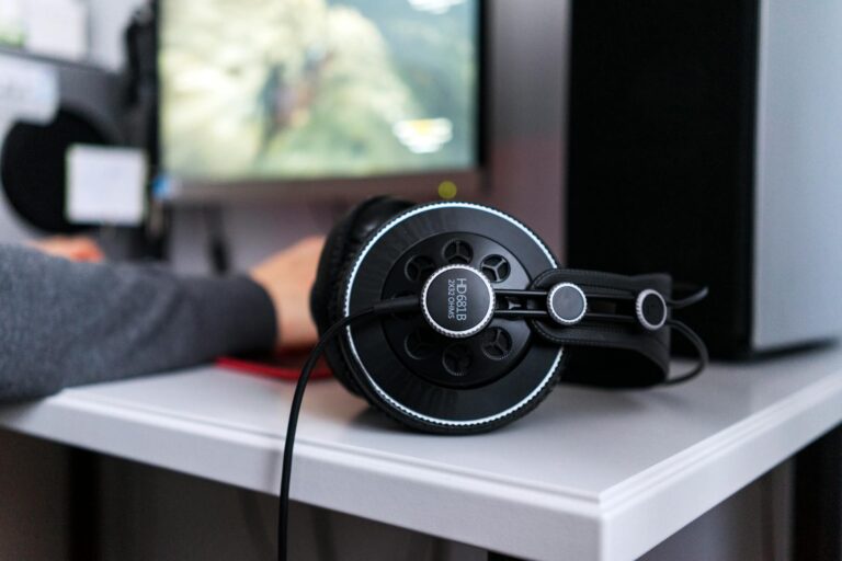Casque ouvert utilisé pour le gaming