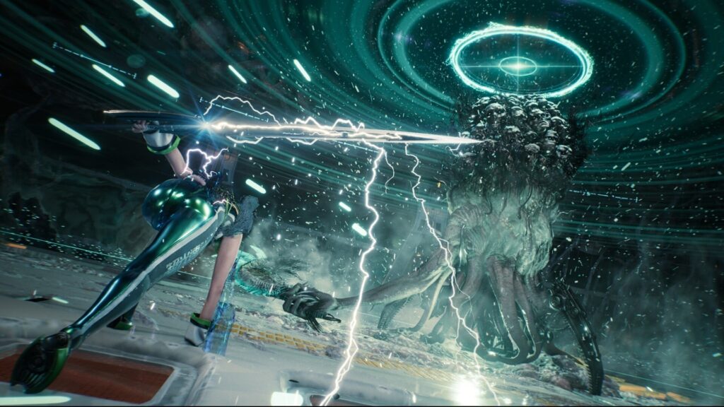 Affrontement contre un ennemi dans Stellar Blade
